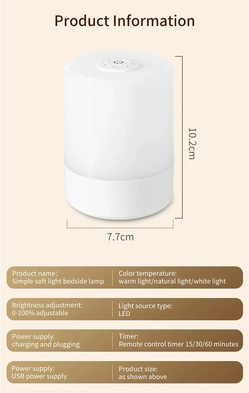 Touch Led Night Lights Dimmable Bedside Desktop lampe led Rechargeable Reading Table Lamps Bedroom Lighting living room decor
