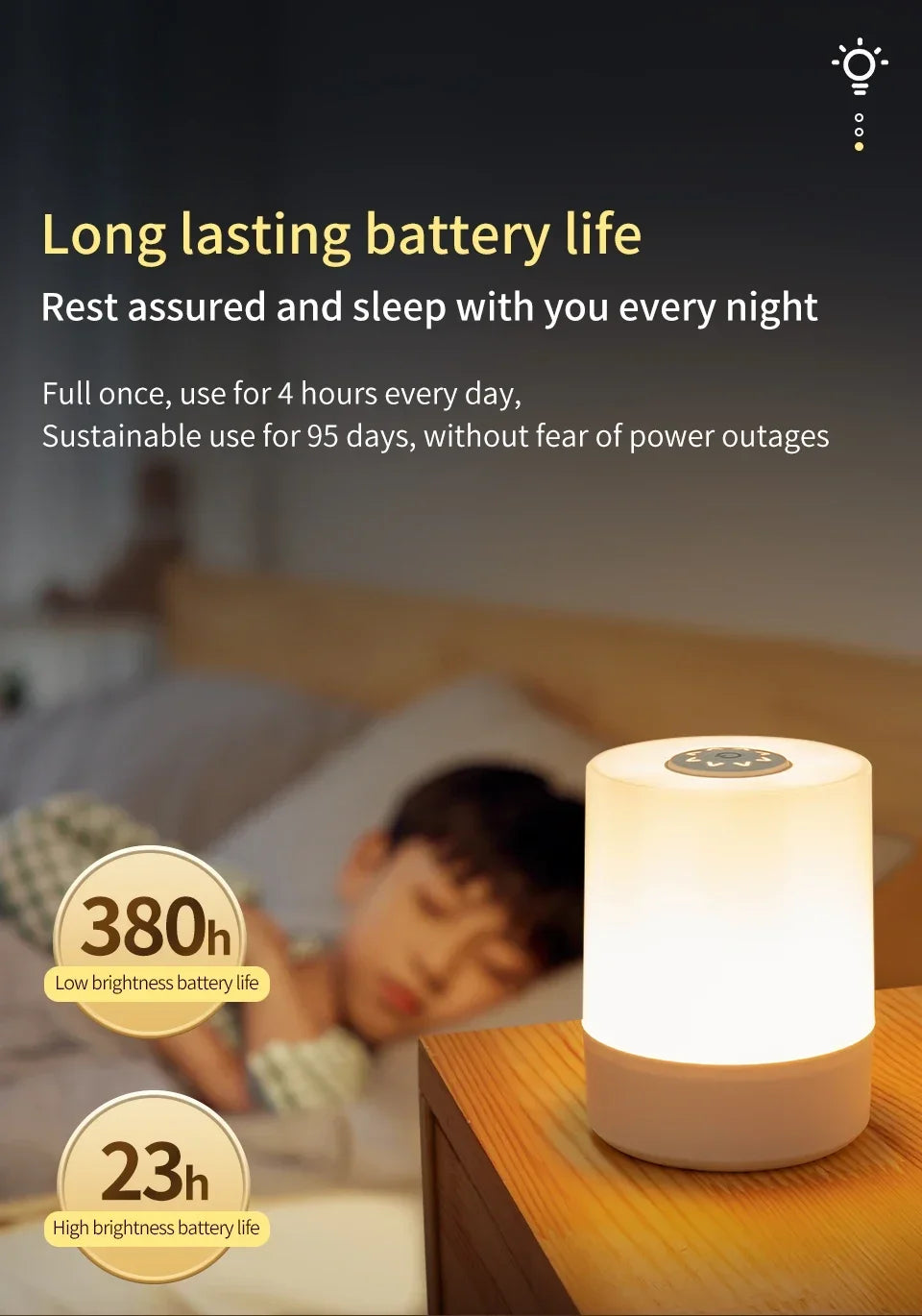 Touch Led Night Lights Dimmable Bedside Desktop lampe led Rechargeable Reading Table Lamps Bedroom Lighting living room decor