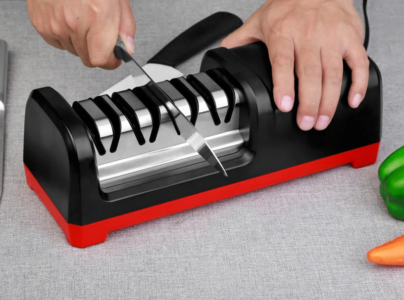 TAIDEA Electric Diamond Knife Sharpener New Upgrade Sharpening System Have Polishing Grit 360/600/1000# Professional Sharpeners