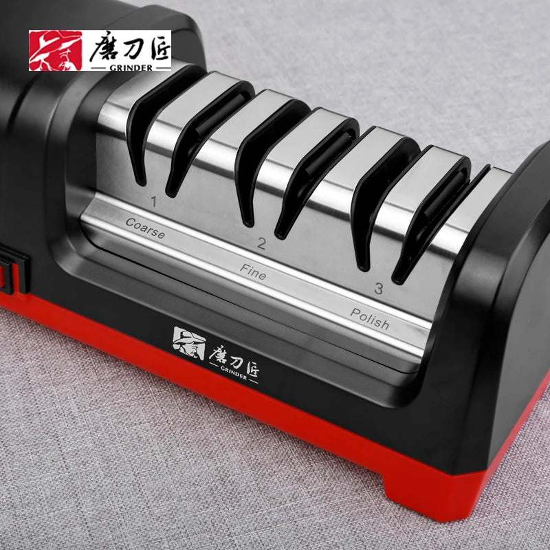 TAIDEA Electric Diamond Knife Sharpener New Upgrade Sharpening System Have Polishing Grit 360/600/1000# Professional Sharpeners