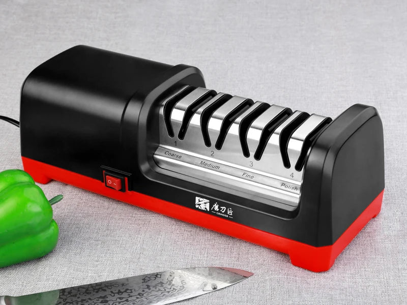 TAIDEA Electric Diamond Knife Sharpener New Upgrade Sharpening System Have Polishing Grit 360/600/1000# Professional Sharpeners