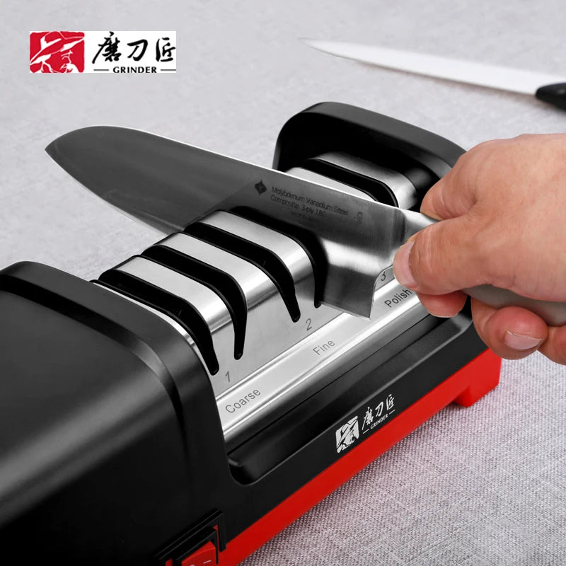 TAIDEA Electric Diamond Knife Sharpener New Upgrade Sharpening System Have Polishing Grit 360/600/1000# Professional Sharpeners