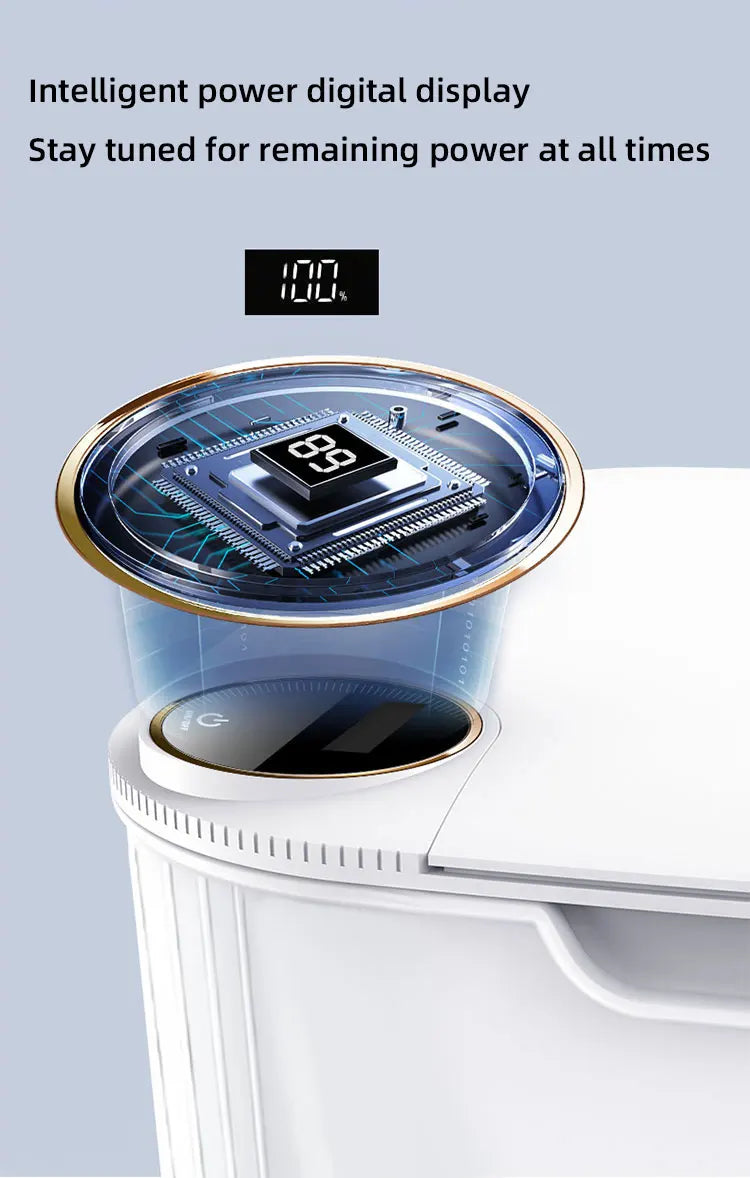20L Smart Sensor Trash Can With Display Type-C Recharging Automatic Wastebin For Bathroom Kitchen Toilet Wastebasket Smart home