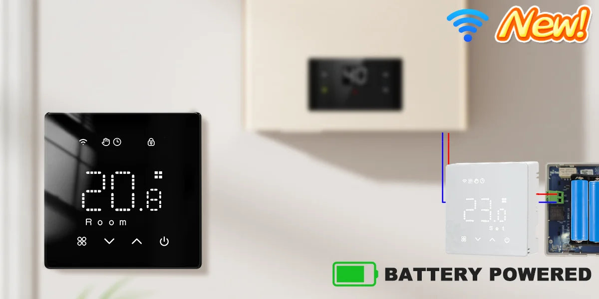 Tuya Smart Home Thermostat Water Electric Warm Floor Heating Gas Boiler WiFi Temperature Remote Controller with Google Alexa