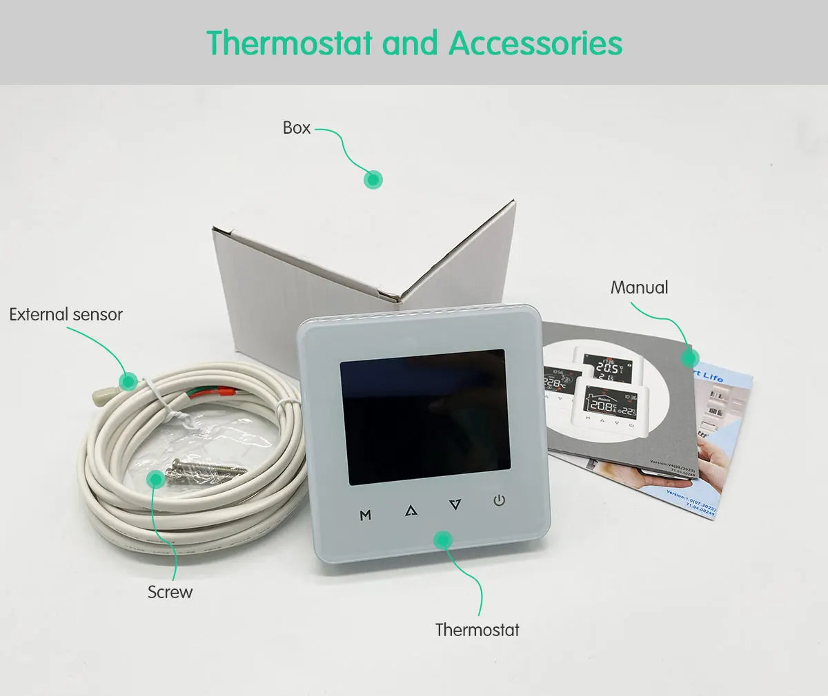 Tuya Smart Home Thermostat Water Electric Warm Floor Heating Gas Boiler WiFi Temperature Remote Controller with Google Alexa