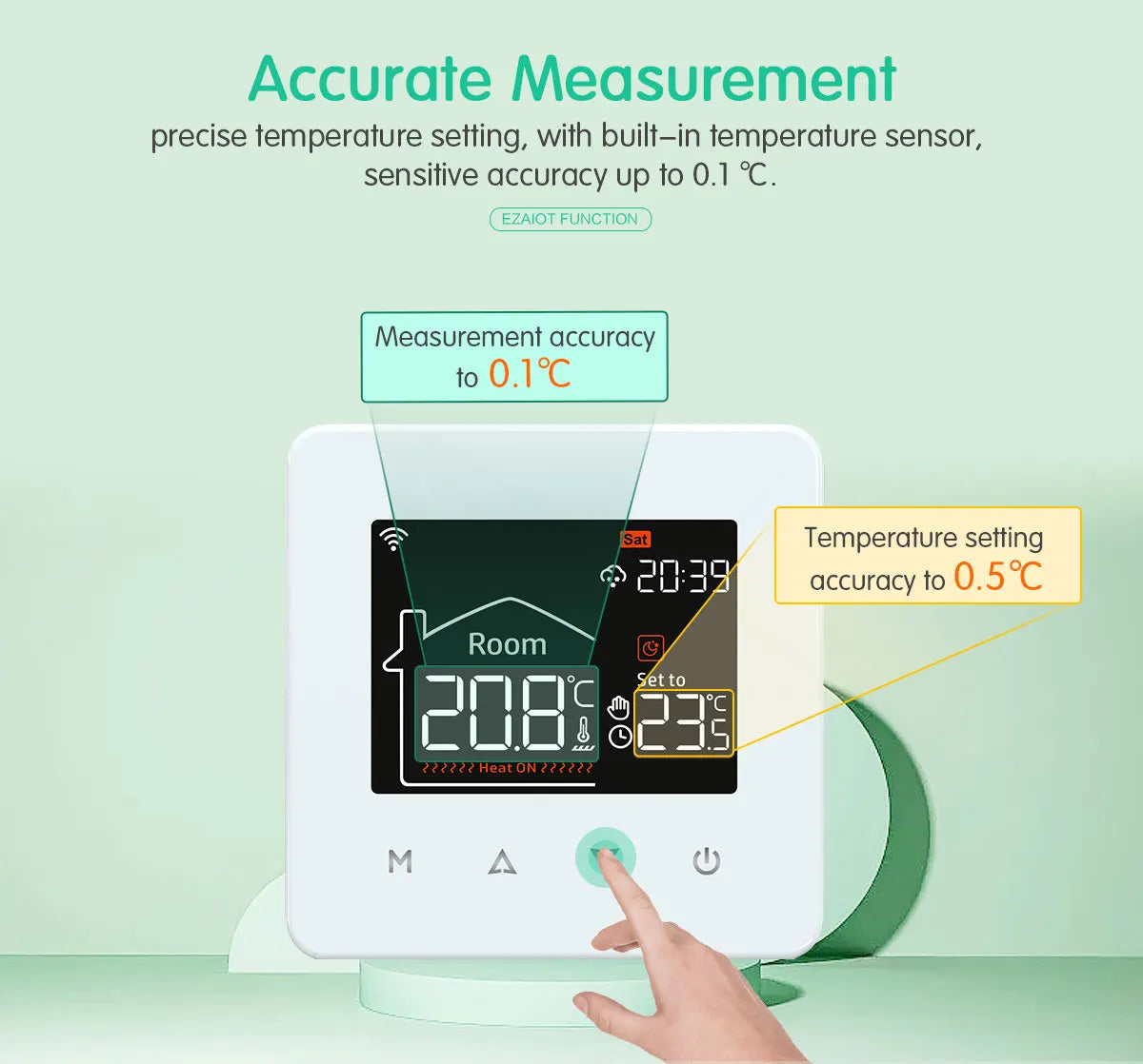 Tuya Smart Home Thermostat Water Electric Warm Floor Heating Gas Boiler WiFi Temperature Remote Controller with Google Alexa
