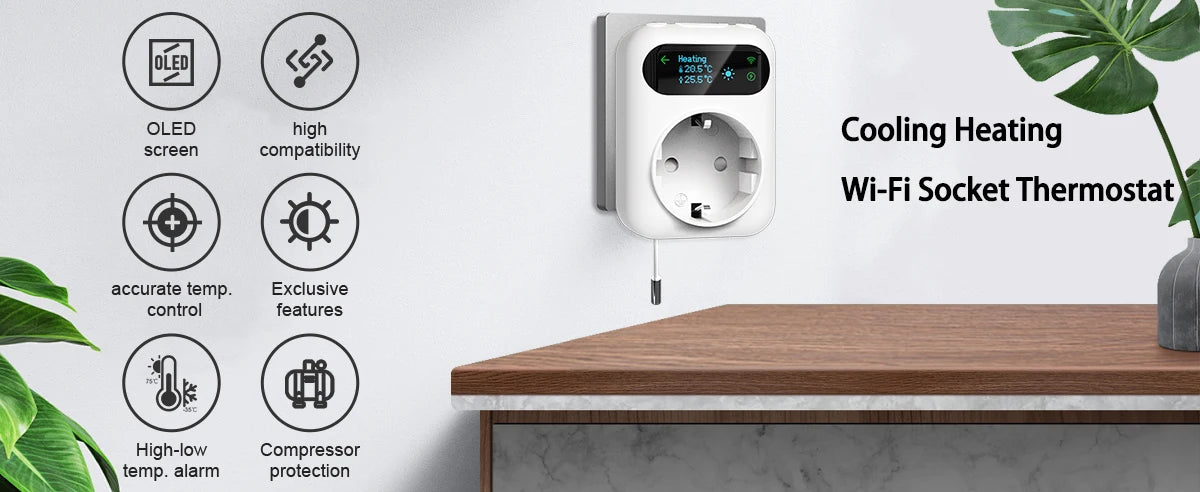 Tuya Smart Home Thermostat Water Electric Warm Floor Heating Gas Boiler WiFi Temperature Remote Controller with Google Alexa